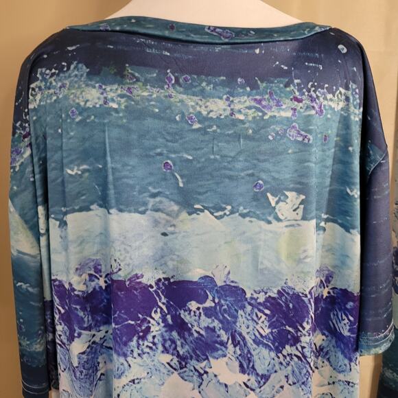 Women's 5XL Blue & White Pajama Set - Comfort & Style - Picture 13 of 16